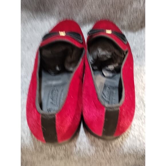 Le Bottiee 1965 - Mens Loafers - Made in Italy - Red Velvet & Blk - Size 9 US main image 9